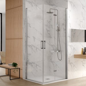 Sogood Porte de douche pliable 70cm paroi de douche transparent pliante  pour niche Ravenna26 pare-douche rabattable droite : : Bricolage