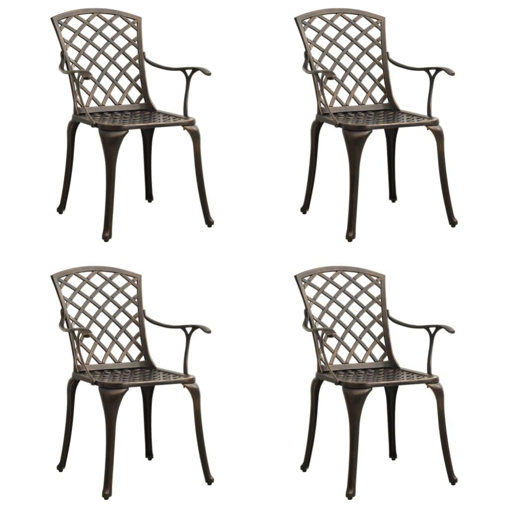Unico Design Set Da Bistrot 3 Pz In Alluminio Pressofuso Bronzo 61x60x93 Cm Magnifico It Marrone12918 76413734
