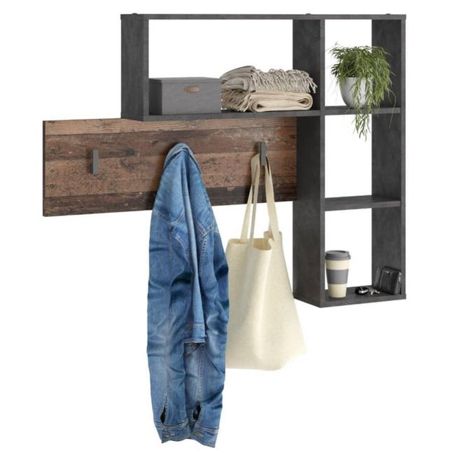 Appendiabiti e portascarpe rovere marrone - Leroy Merlin Appendiabiti e portascarpe rovere marrone - Leroy Merlin