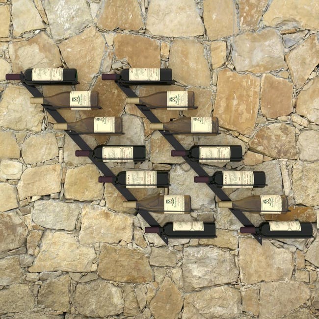 ART580  Botellero de pared Botellero en acero de pared By Wissmann  raumobjekte