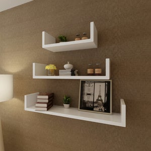Maison Exclusive - Prateleiras parede 4pcs 90x23,5x3,8 cm MDF cor  carvalho/branco