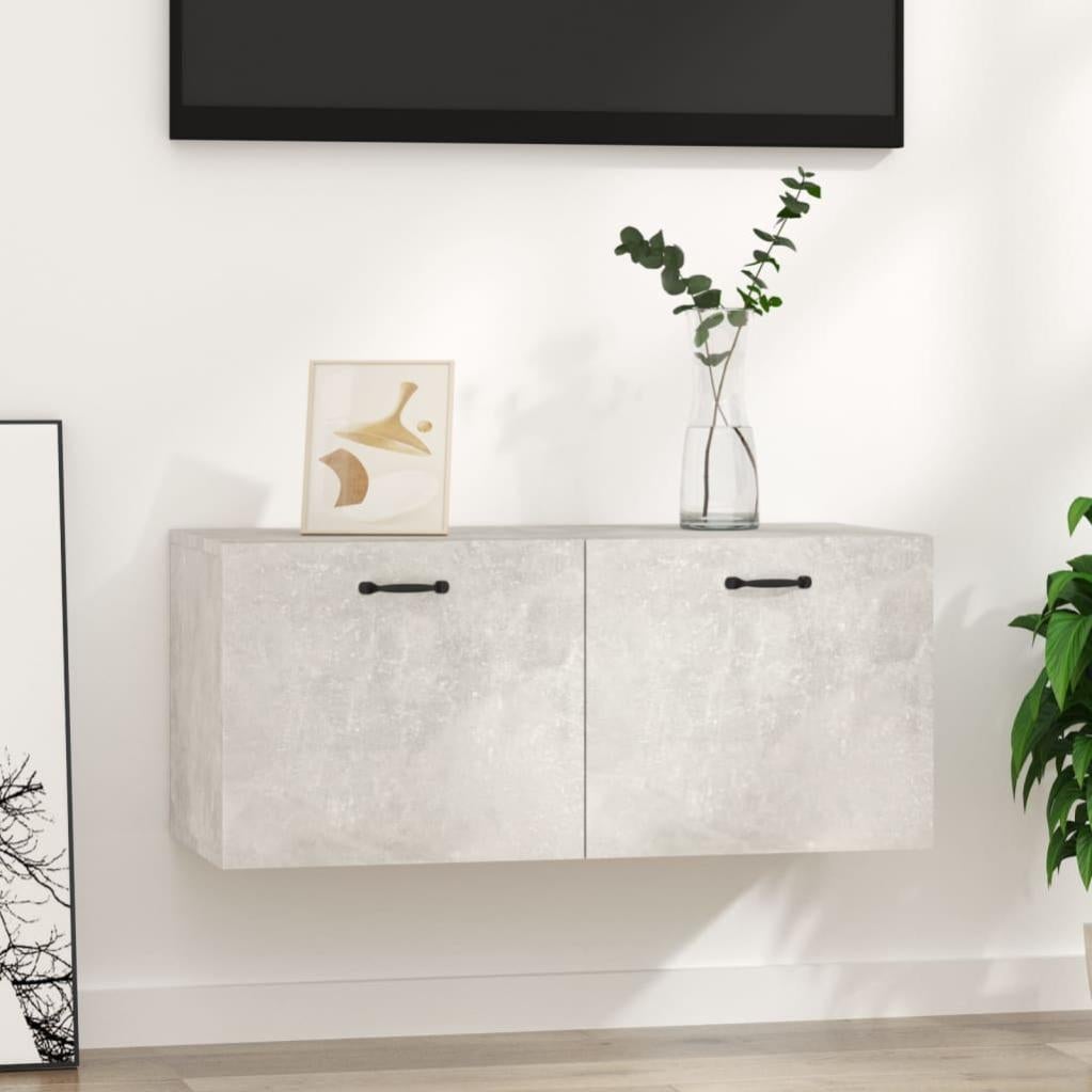 Armadietto A Muro VidaXL 60x31x70 Cm – Legno Multistrato Grigio Cemento, 2 Ante, Carico 60kg