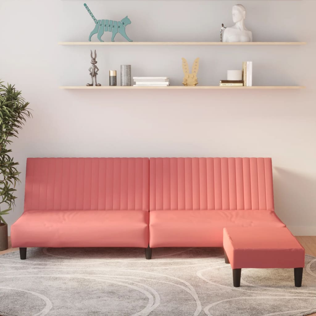 Sofá cama plegable convertible de terciopelo rosa, sofá cama para espa —  Brother's Outlet