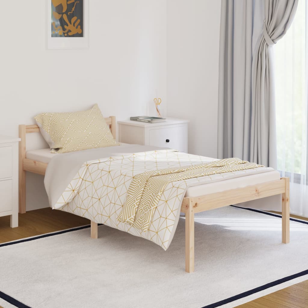 Estructura de cama infantil madera maciza de pino 90x190 cm