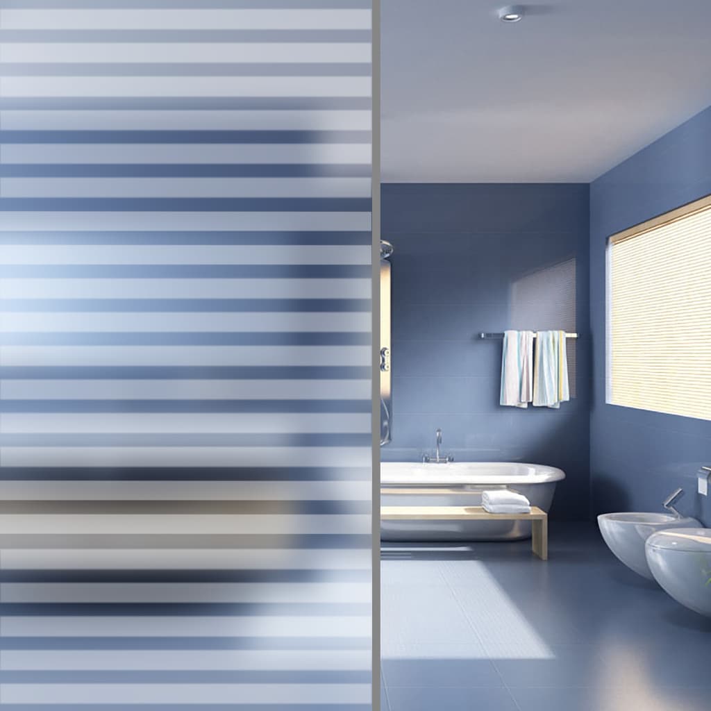 Maison Exclusive - Lámina ventana esmerilada privacidad tiras adhesivas  0,9x100 m