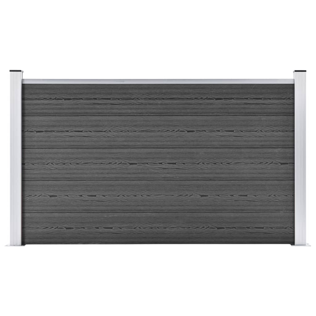 Maison Exclusive - Panneau de clôture WPC 180x105 cm Noir