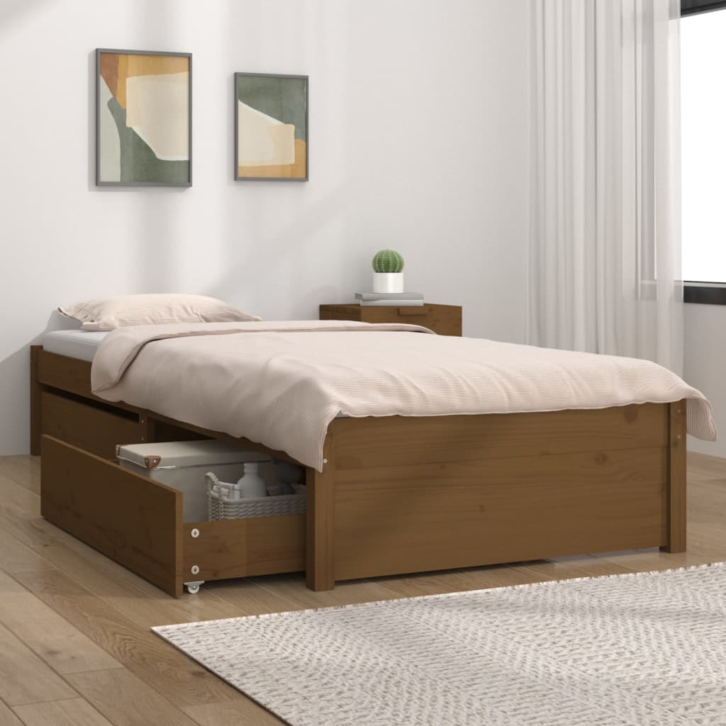 Maison Exclusive - Estructura de cama individual con cajones