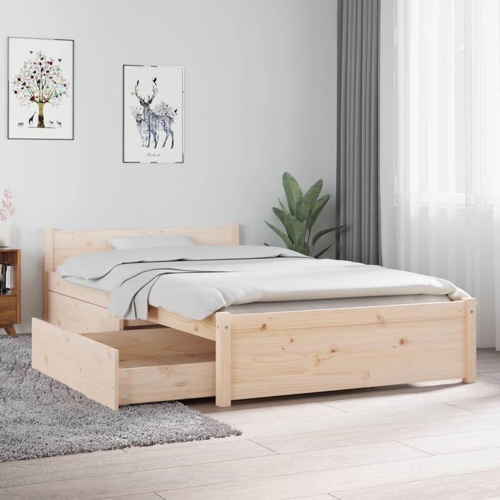 Maison Exclusive Estructura de cama con cajones 90x190 cm