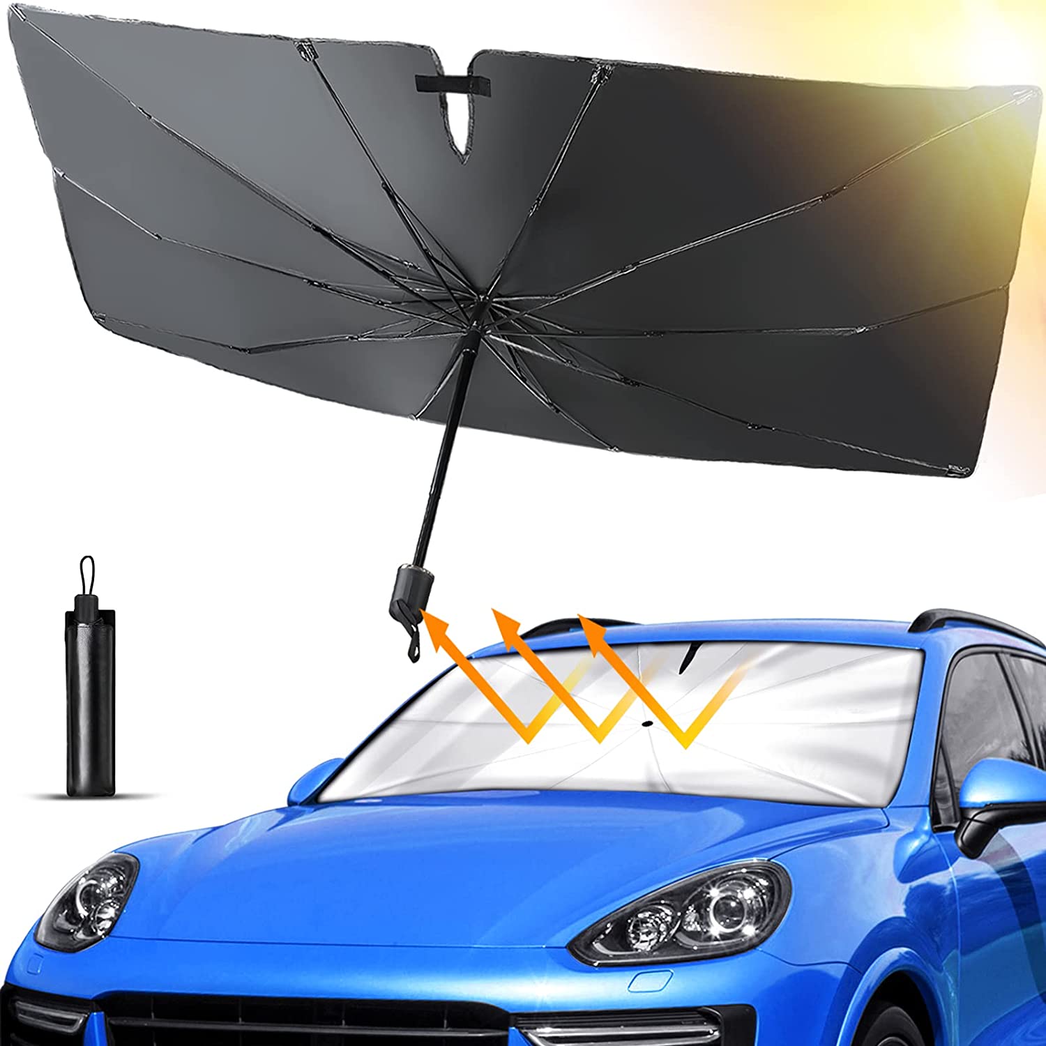 Parapluie de pare-brise pliable de voiture pour la protection pare-soleil  Isolation thermique