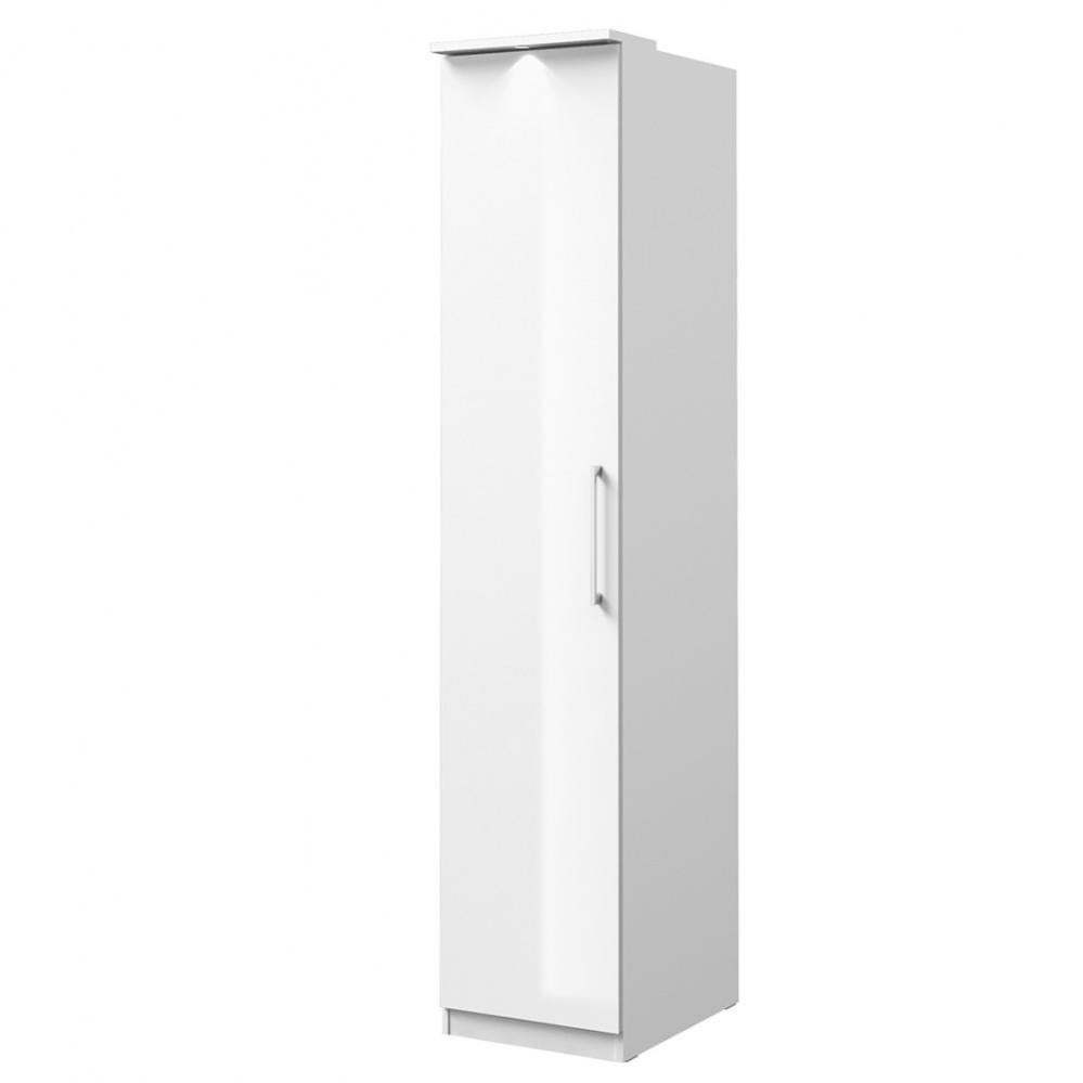 Armoire 1 porte pour dressing collection MODULO coloris blanc avec LED incluses. Leroy Merlin