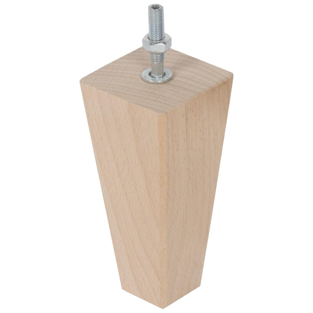 sossai meubelpoten van natuurlijk beukenhout CLIF ROUND HMF1 10 cm hoog rond recht ontwerp voor planken ladekasten kasten