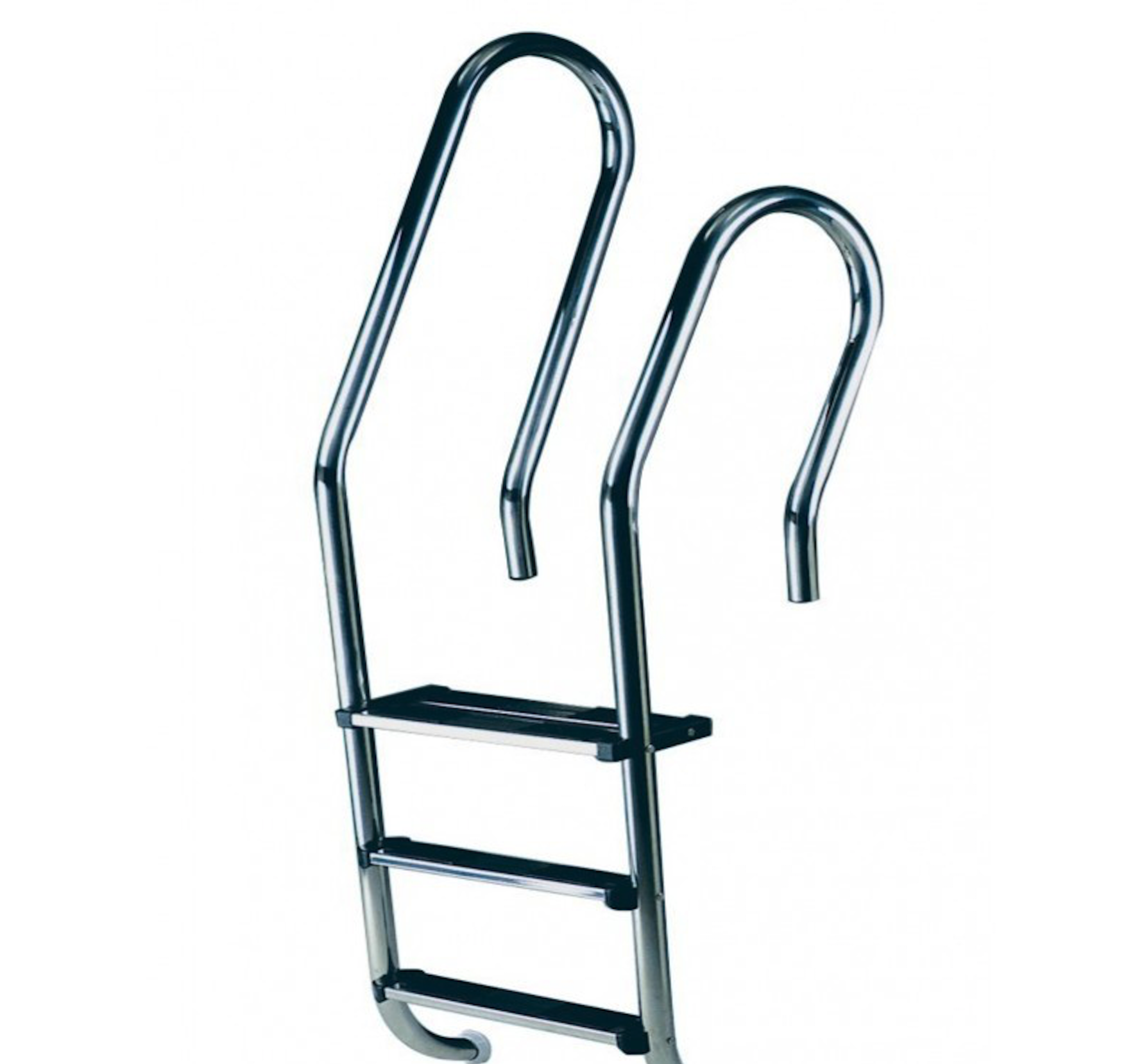 Escalera Modelo Luxe Mixto Asimétrico 2 Peldaños + 1 De Seguridad