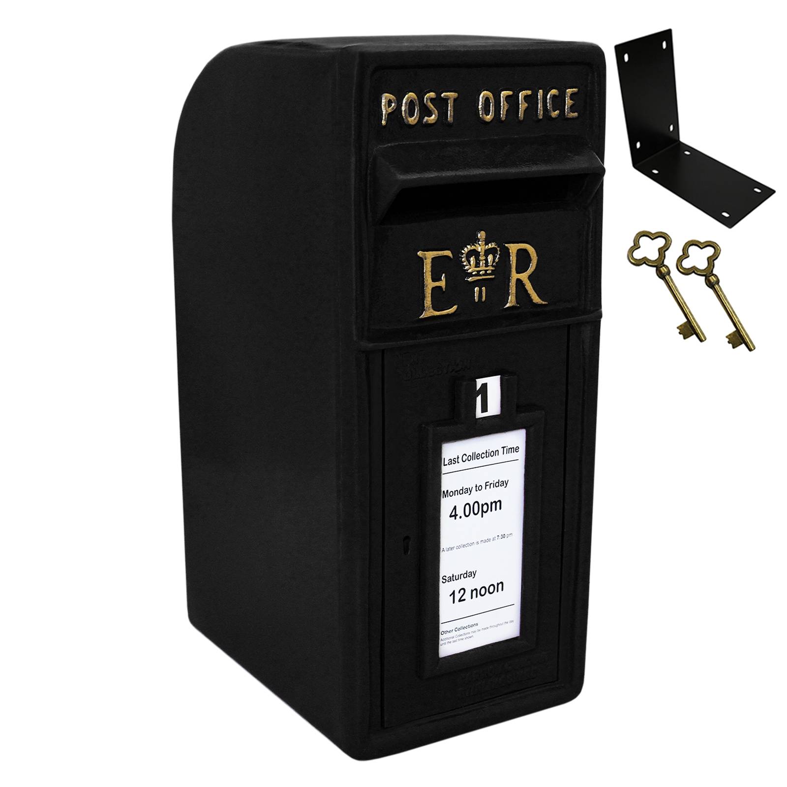 Buzón de correo paquetería bigpack base negro