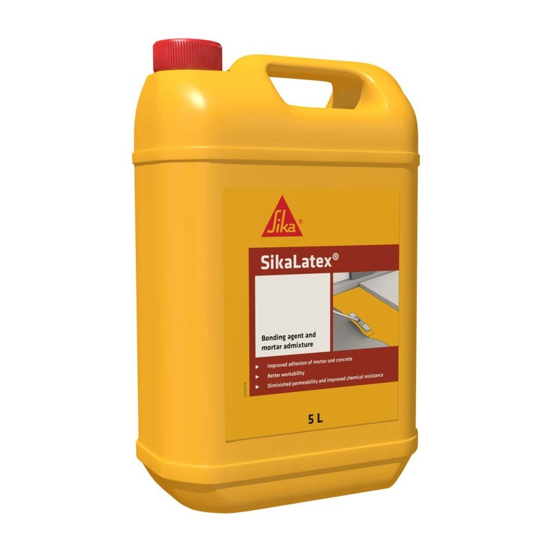 SikaLatex - Résine De Collage étanche Et Hydrofuge - Sika - 5 L | Leroy ...