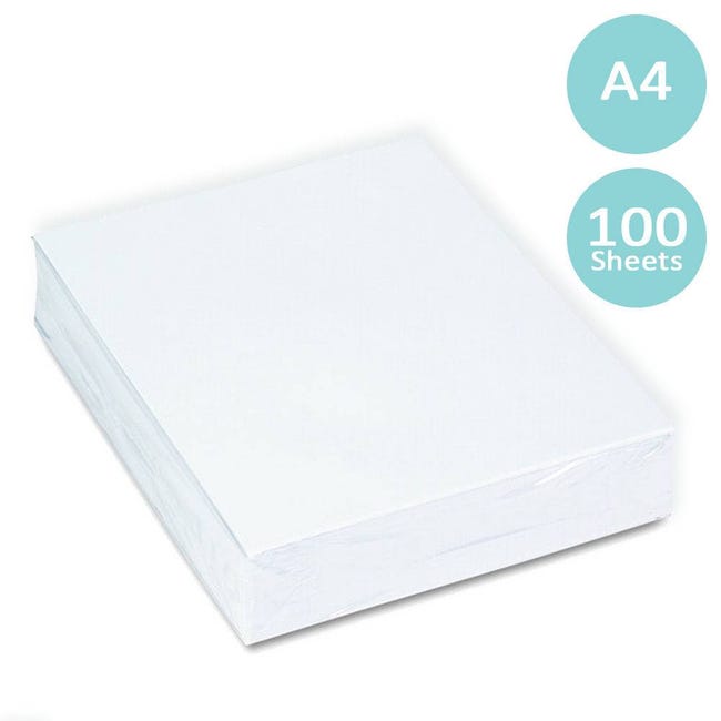 Pacchetto da 100 fogli di carta sublimatica A4, adatta a qualsiasi