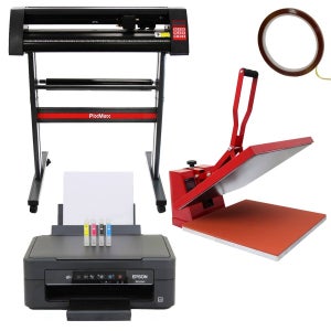 Pressa a Caldo 38cm, Plotter da Taglio Vinile, Stampante & Pacchetto  Weeding