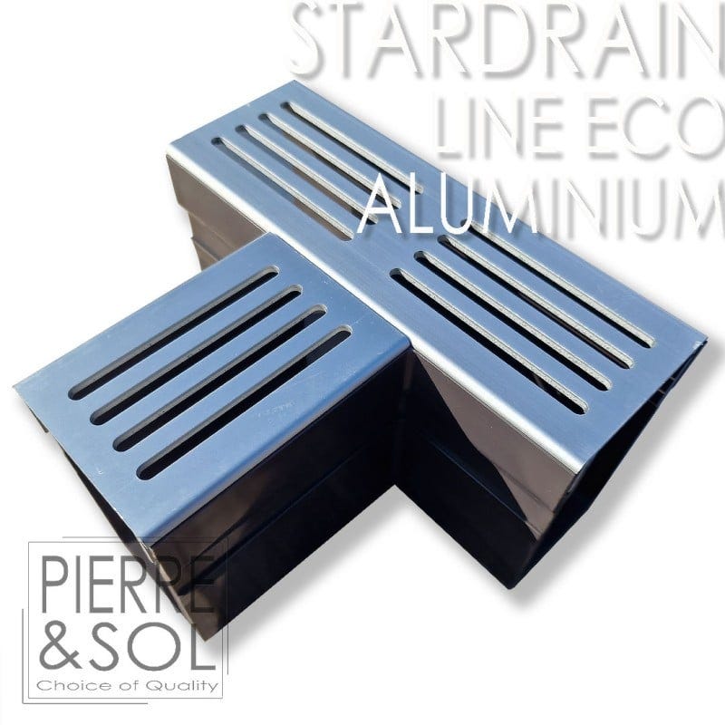 Caniveau de drainage à grille en Inox ou Aluminium Drainage en