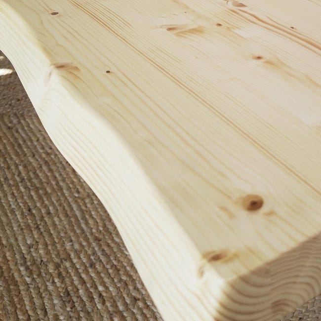 BLENOM Mensola sospesa legno massiccio sostenibile da muro bordo