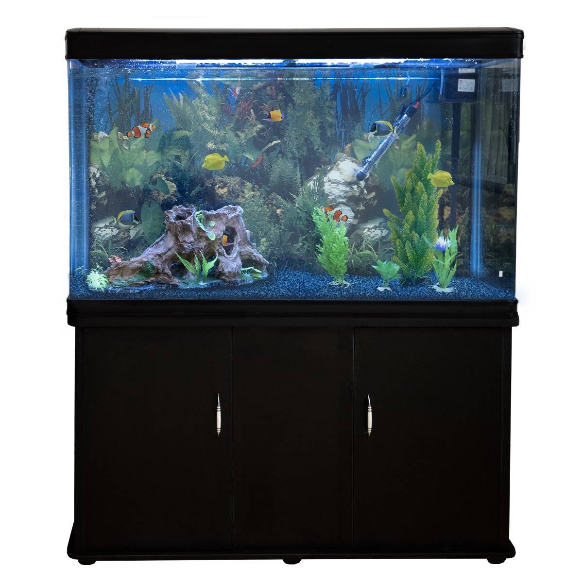 MonsterShop – Aquarium Noir de 300 Litres, Kits et Accessoires de