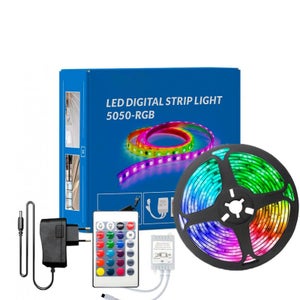 Kit de conector de luz LED para tira de luces LED 5050, 4 pines, 10 mm,  tiras de luz LED RGB con conectores clips y herramientas - Luces Led