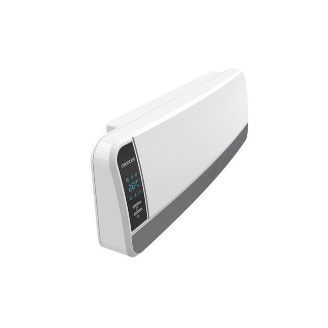 Cecotec Calefactor Baño Cerámico Ready Warm 6190 Ceramic Rotate Smart. 1500  W, Bajo Consumo, Pantalla Led