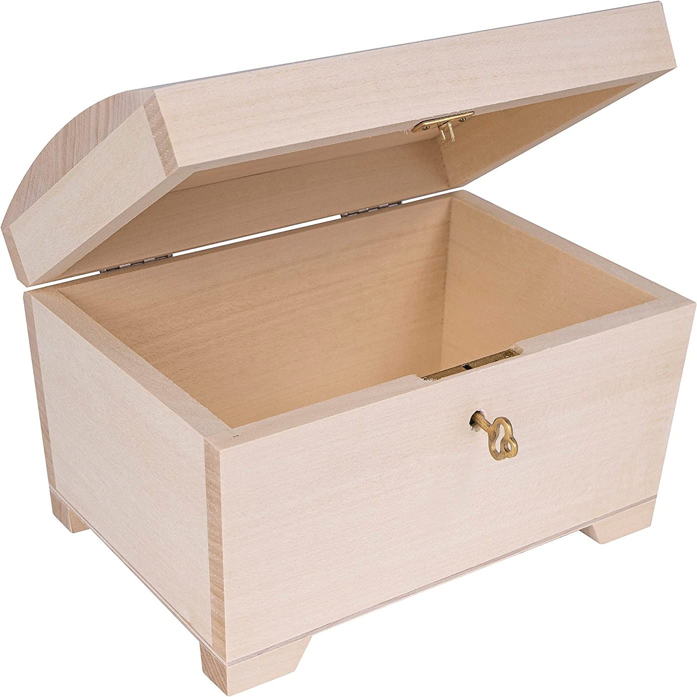 Caja pequeña de madera cofre 13 cm - SeComoComprar