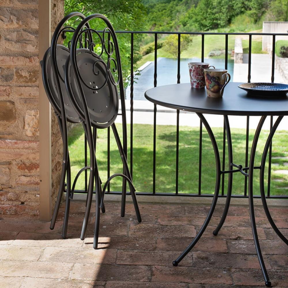 Emu Pigalle Sedia Pieghevole in Acciaio 924 Colore marrone d