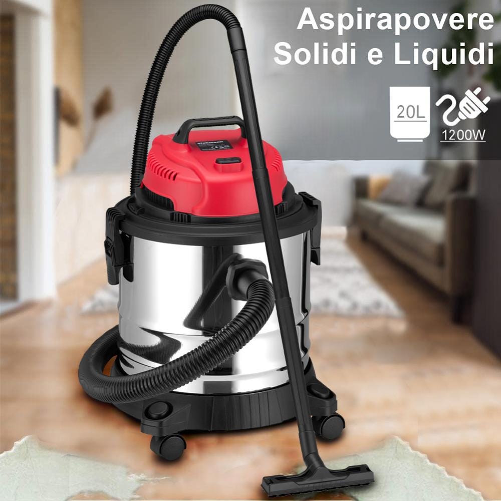 Aspiratutto Professionale 20 Litri Aspira Solidi e Liquidi Funzione Soffiatore | Leroy Merlin Aspiratutto Professionale 20 Litri Aspira Solidi e Liquidi Funzione Soffiatore | Leroy Merlin