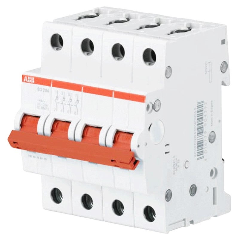 INTERRUTTORE MAGNETOTERMICO ABB 40A 415V 6KA 4 MODULI