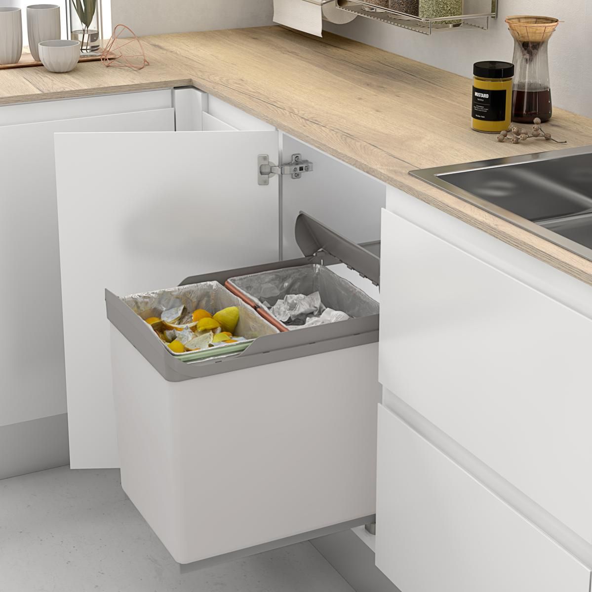 Cubo de basura extraible para mueble de cocina Leroy Merlin
