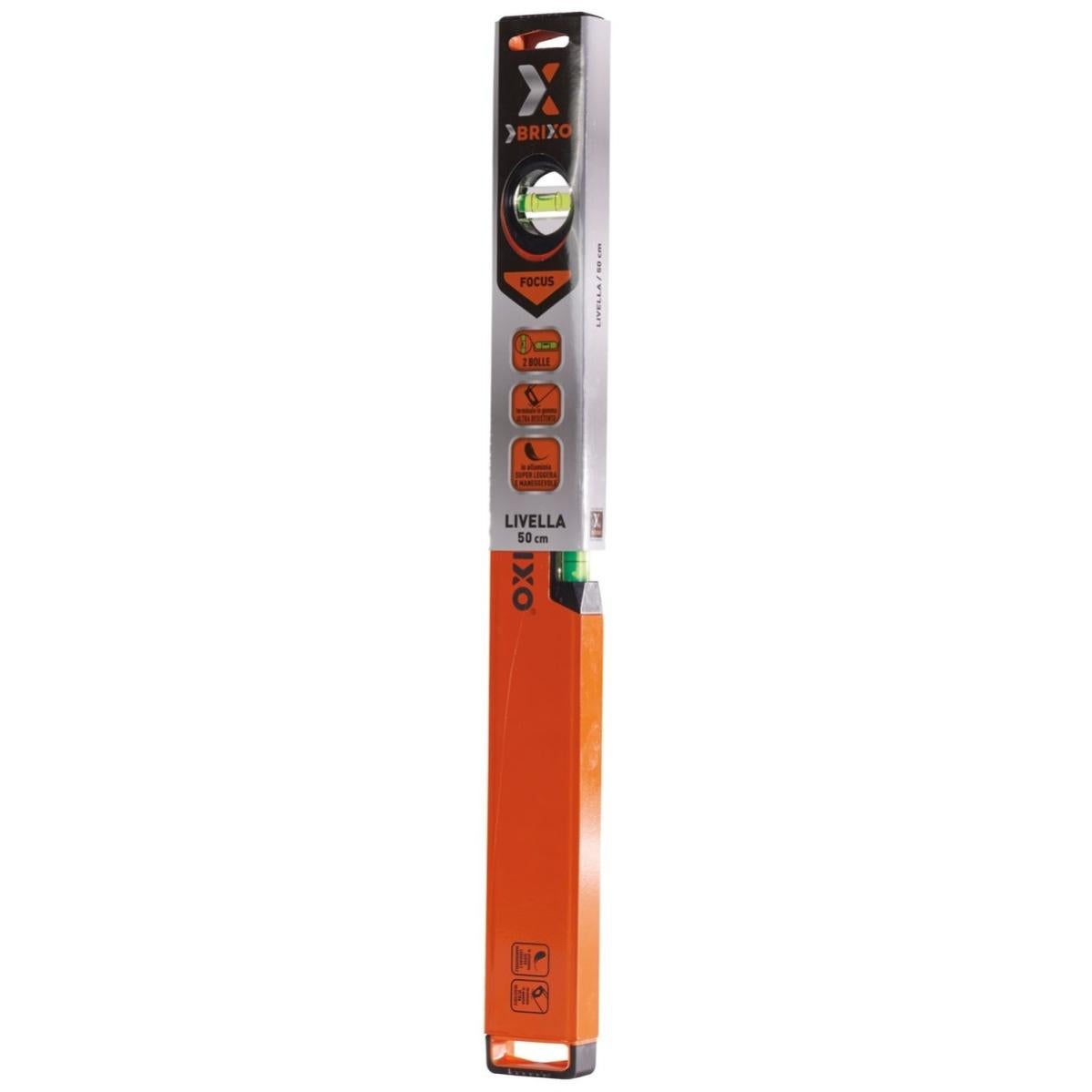Niveau à Bulle Hardy 60 Cm - 3 Fioles (Horizontal, Vertical, 45°) - Aluminium - Jaune