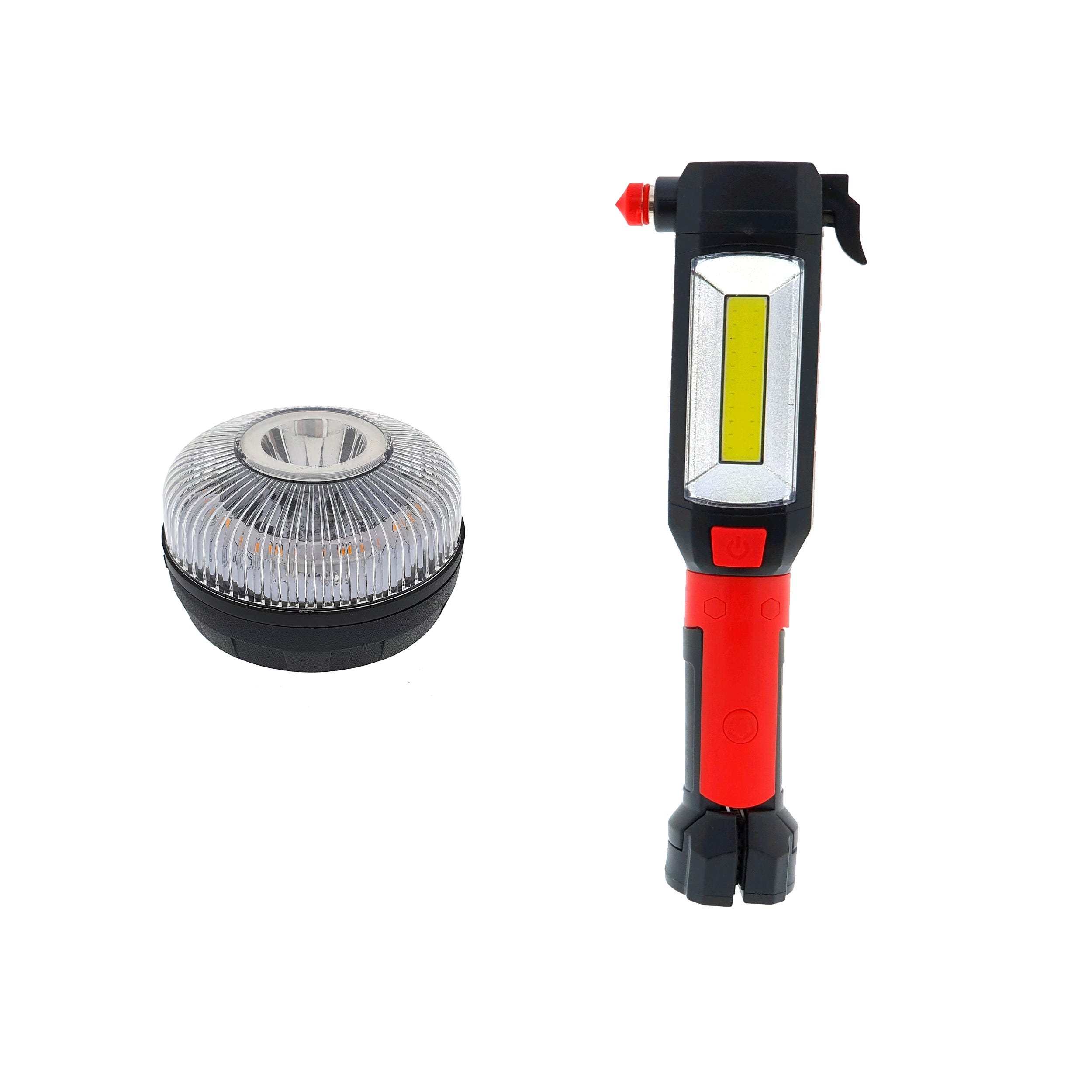 Osca Connect 14912 Kit seguridad Auto. Linterna rompecristal-corta cinturon  + luz emergencia V16 homologada DGT