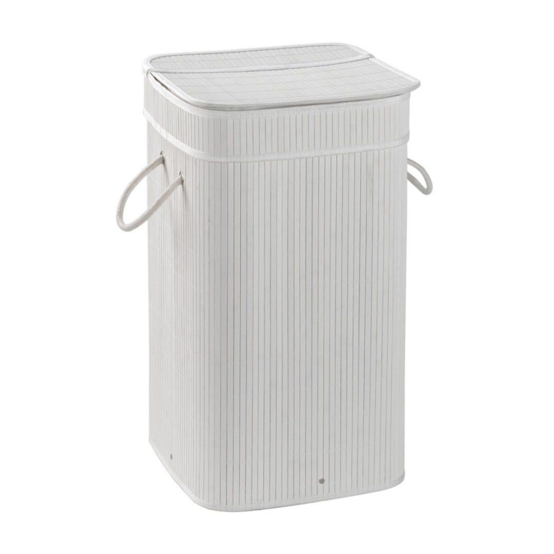 Cesto Portabiancheria 2 Scomparti 95L - Yalixuan Con Ripiano E Sacchetti Estraibili - Struttura In Legno E Metallo, Piedini Regolabili - Per Bagno, Camera Da Letto, Lavanderia