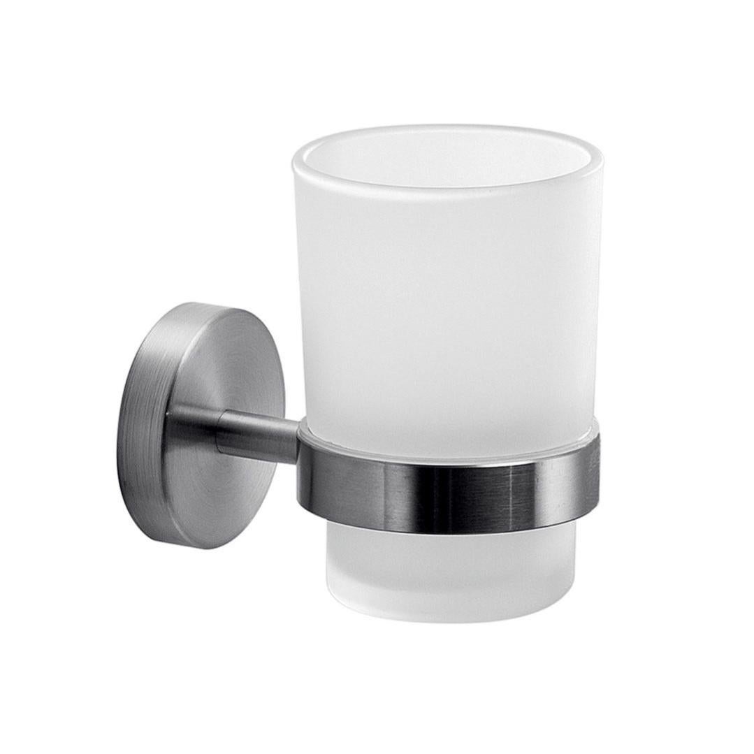 Portaspazzolini Da Muro In Acciaio E Vetro - Elegante E Facile Da Installare - Foto 13