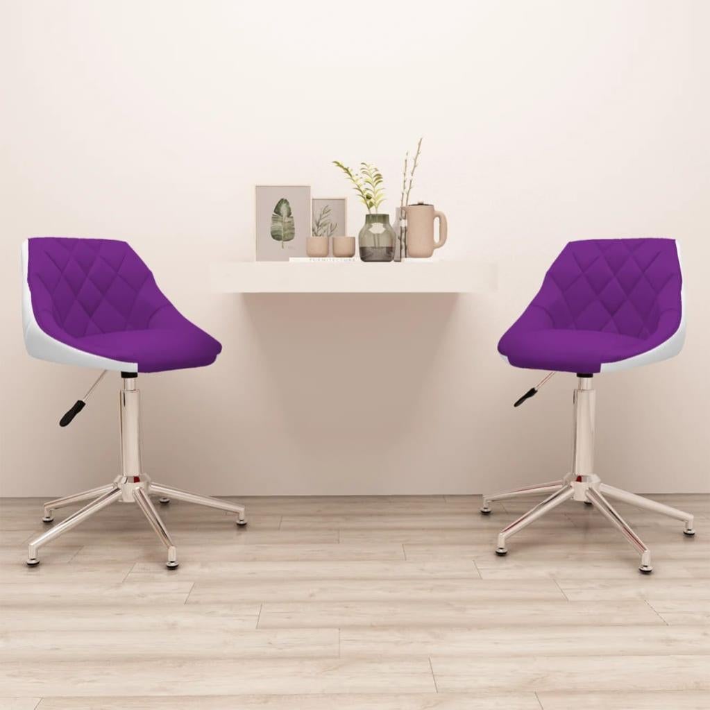 Sedia Con Ottomana In Flanella Viola 247SHOPATHOME – Design Contemporaneo Wingback Con Base Cromata Per Soggiorno