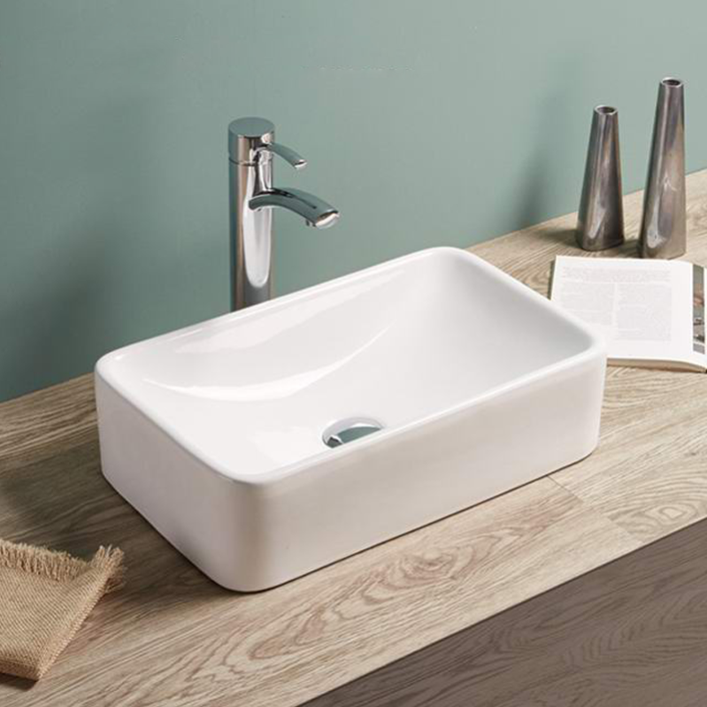 Lavabo Da Appoggio Ceramica Bianco 41x36x13 Cm - Con Foro Rubinetto E Troppopieno - Foto 8