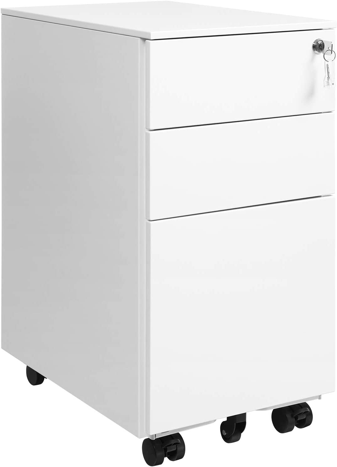 Caisson De Bureau Metal, Avec Roulettes Et Serrure, Pour Documents Et ...