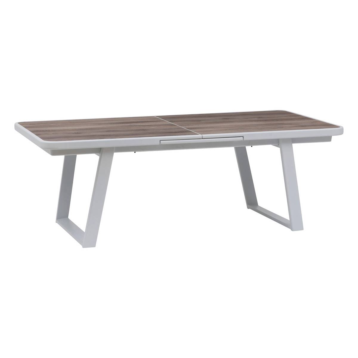 Table De Jardin Extensible Unisson P Can Blanc Hesp Ride Leroy Merlin