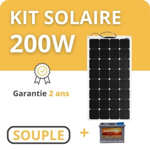Kit panneau solaire portable souple 165W