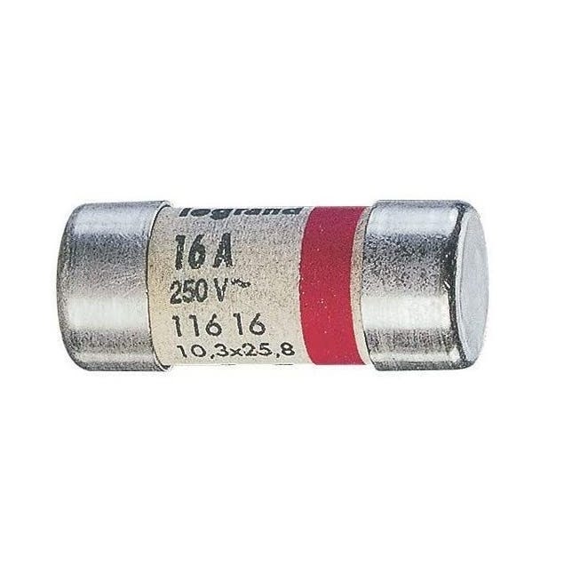 Porte-fusibles 1P+N - 16A - 1 module - pour cartouches 10,3x25,8mm -  particulier