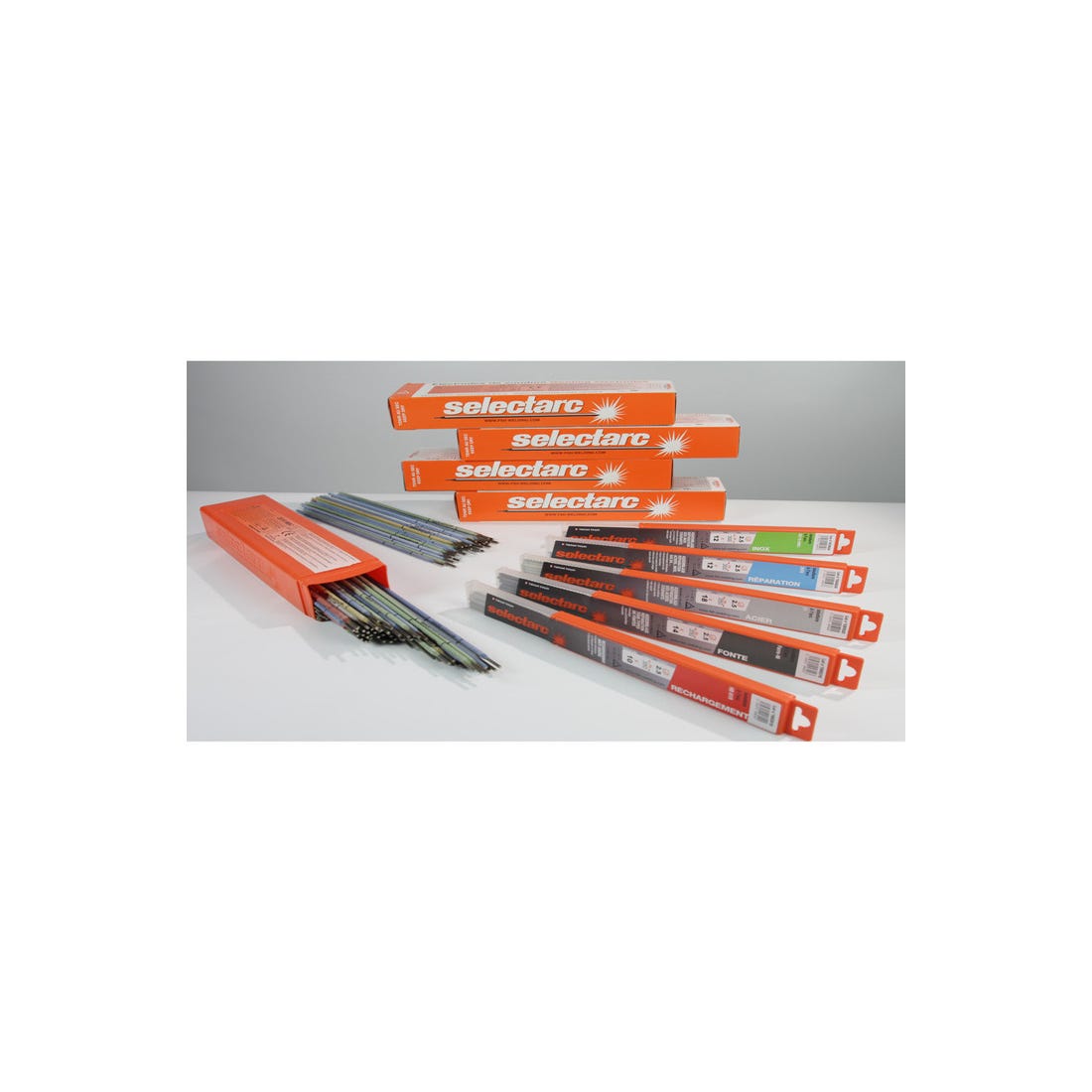 Baguettes inox 3.2 x 350mm-Electrode soudure à l'arc inox-Blister de 8  baguettes enrobées-soudage qualité 308 LSI-soudure mma