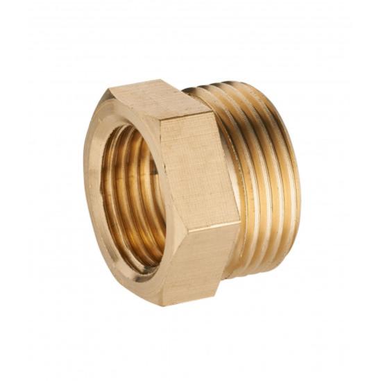 Nipplo Doppio In Ottone 1/2” (13 Mm) - Vite Di Collegamento Con Doppia Filettatura Esterna