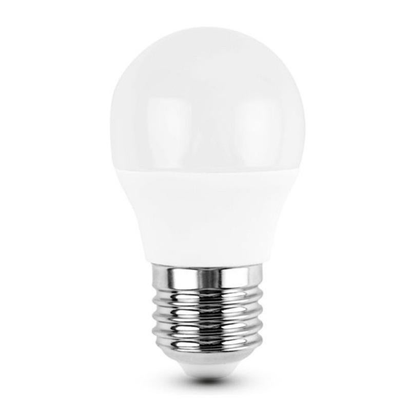 2 LAMPADINE VIVIDA LED SFERA E27 5W=40W 441 lumen 6000K LUCE FREDDA