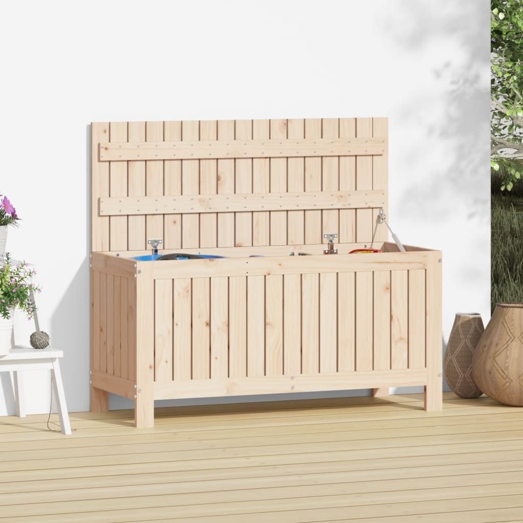 Maison Exclusive Caja de almacenaje jardín madera maciza de pino  108x42,5x54 cm