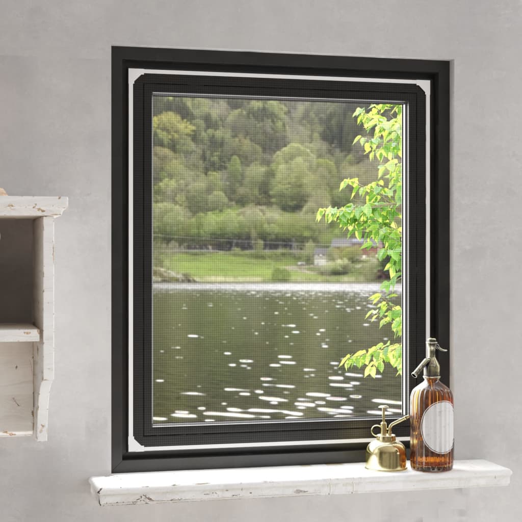Maison Exclusive - Mosquitera magnética para ventanas blanco 100x120 cm