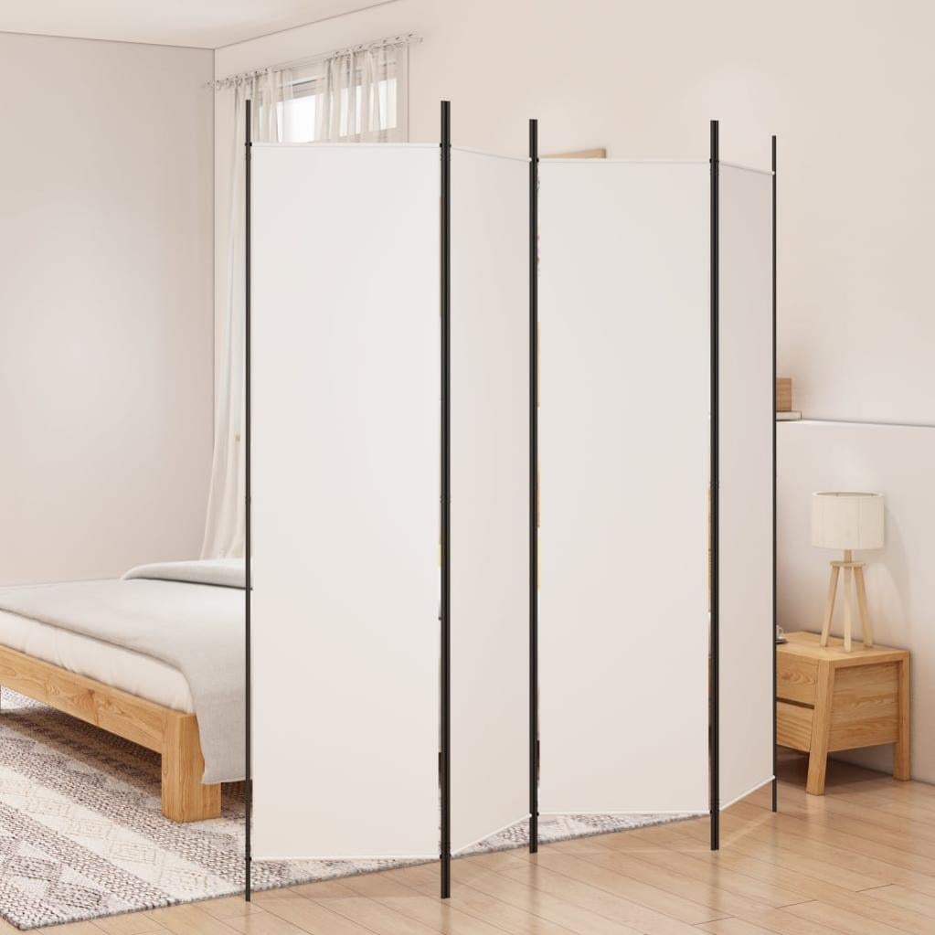 Divisorio per ambienti a 5 pannelli in tessuto antracite 250x200 cm - COMFORTXL | Leroy Merlin