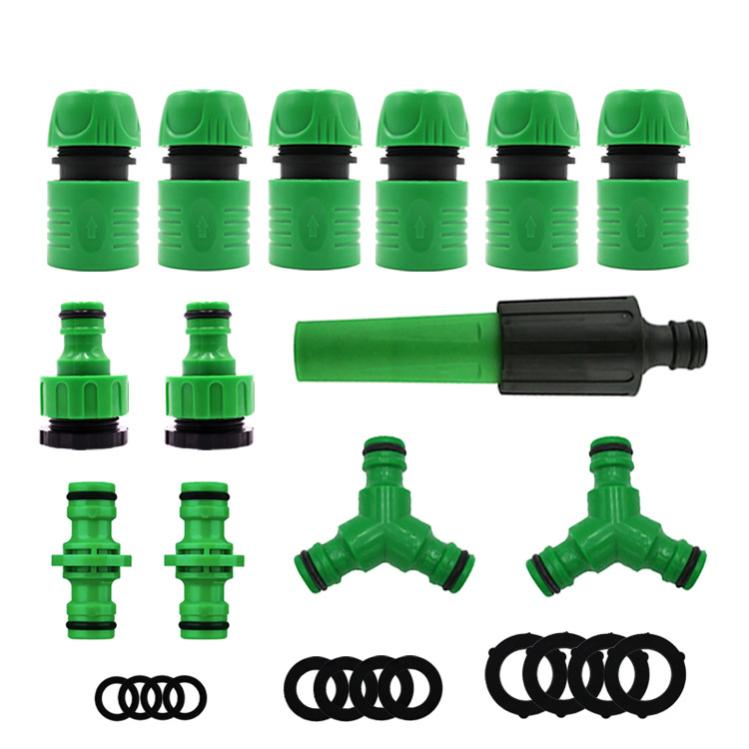 Kit Raccordement Robinet HOLZBRINK - 4 Raccords Rapides 20mm + 4 Connecteurs TT 16mm - Arrosage Jardin