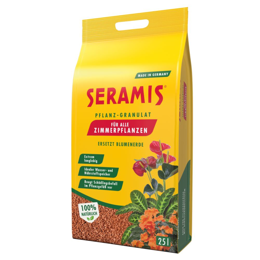Seramis® Granulato Per Piante Da Esterno 12,5L - Argilla Naturale Per Aiuole, Balconi E Fioriere, Migliora Terriccio, Assorbe Acqua E Nutrienti