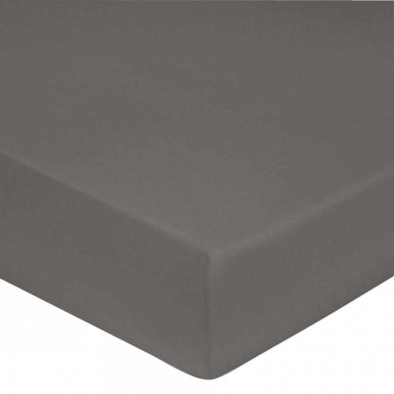 BaSaTex Drap-housse En Jersey Bio - 180 X 200 Cm - Drap-housse En 100 % Coton Bio Certifié GOTS - 180 X 200 - 200 X 200 Cm - Couleur : Anthracite