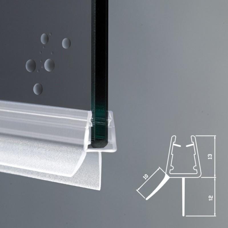 Guarnizione Magnetica Per Box Doccia In Pvc V/v Trasparente Con Chiusura A 90° - 220cm Per Vetro Per 10mm - Foto 8